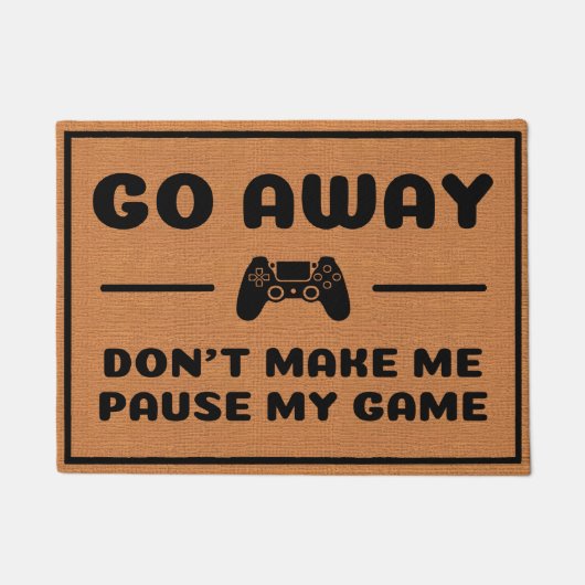 Grappige Gaming Introvert Humor Rustiek Minimalist Deurmat (Voorkant)