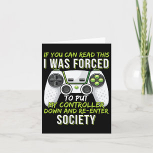 Grappige Gaming Jongens Meisjes Mannen Gamer Video Kaart