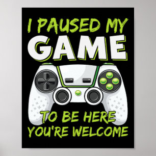Grappige Gaming Jongens Meisjes Mannen Gamer Video Poster