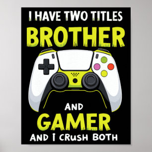 Grappige Gaming Jongens Meisjes Mannen Gamer Video Poster