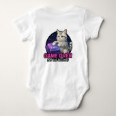 Grappige Gaming Kat Gamer Cadeau - Mijn Kat Besloo Romper (Achterkant)