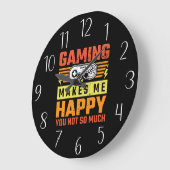 Grappige gaming sarcasme word art grote klok (Hoek)