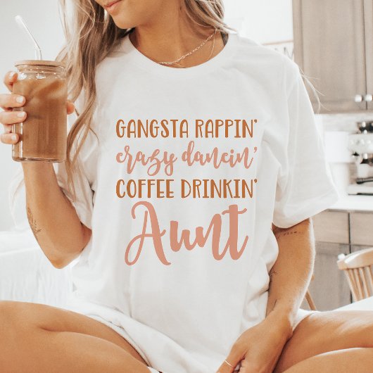 Grappige Gangsta Tante T-shirt