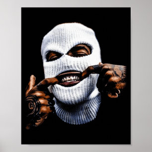 Grappige Gangster Gangsta Hip Hop Hiphop Gouden Ta Poster