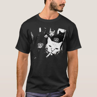 Grappige Gangster Kat Meme T-shirt