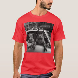 Grappige Gangster Katten Mannen Vrouwen Liefhebber T-shirt