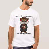Grappige Gangster Otter Cartoon T-shirt (Voorkant)