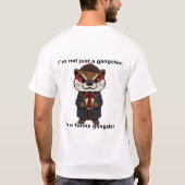 Grappige Gangster Otter Cartoon T-shirt (Achterkant)