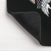Grappige Gans Basketbalspeler Slam Dunk Liefhebber Muismat (Hoek)