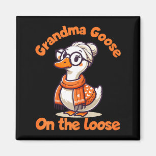 Grappige Gans Creaties Funny Grootmoeder Gans Op D Magneet