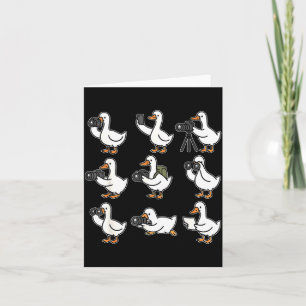 Grappige Gans Fotograaf Fotografie Camera Foto Kaart