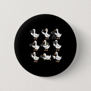 Grappige Gans Fotograaf Fotografie Camera Foto Ronde Button 5,7 Cm