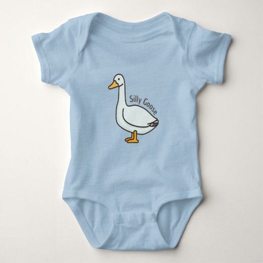 Grappige Gans, Gans Liefhebber, Dwaas Gans Romper (Voorkant)