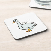 Grappige Gans, Gans Liefhebber, Dwaze Gans Bier Onderzetter (Linkerzijde)