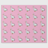 Grappige Gans, Gans Liefhebber, Dwaze Gans Cadeaupapier (Vlak)