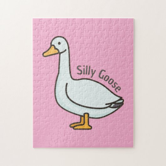 Grappige Gans, Gans Liefhebber, Dwaze Gans Legpuzzel (Verticaal)