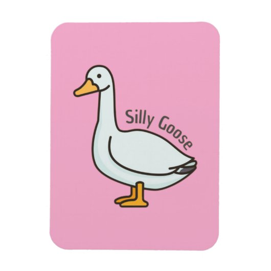 Grappige Gans, Gans Liefhebber, Dwaze Gans Magneet (Verticaal)