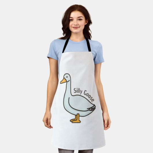 Grappige Gans, Gans Liefhebber, Dwaze Gans Schort (Gedragen)