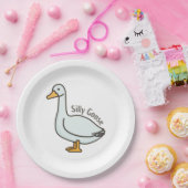 Grappige gans, ganzenliefhebber, Gekke gans Papieren Bordje (Feest)