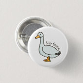 Grappige gans, ganzenliefhebber, Gekke gans Ronde Button 3,2 Cm (Voorkant /achterkant)