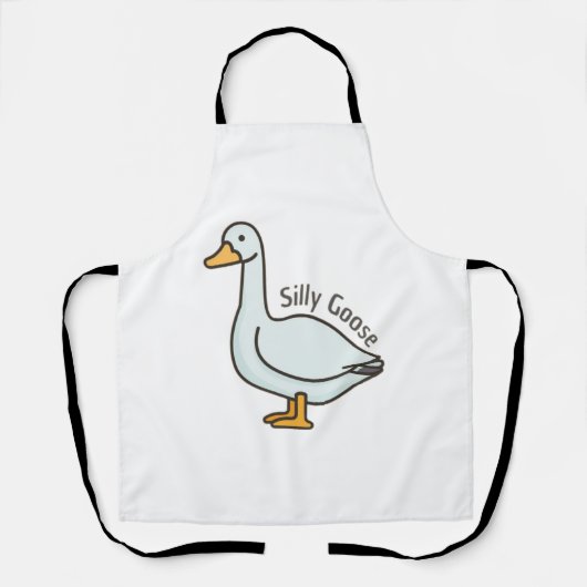 Grappige gans, ganzenliefhebber, Gekke gans Schort (Voorkant)