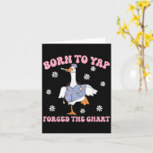 Grappige Gans Geboren Om Te Kletsen Gedwongen Om E Kaart (Gele Bloem)