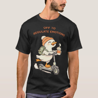 Grappige Gans Geestelijke Gezondheidsadviseur Op W T-shirt