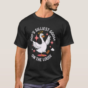 Grappige Gans Gods Gekste Gans Los T-shirt