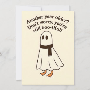 Grappige Gans Halloween Verjaardagskaart Kaart