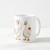 Grappige Gans Karakter Set Koffiemok (Voorkant rechts)