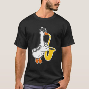 Grappige Gans liefhebber saxofonist ook domme humo T-shirt