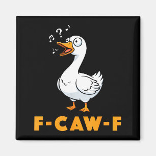 Grappige Gans Meme T-shirt Grap Vogel Humor Spreuk Magneet