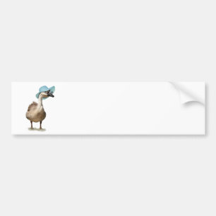 Grappige gans met zomerse Pet Bumpersticker