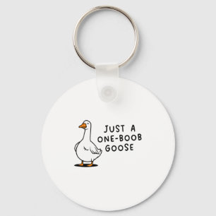 Grappige Gans Na Borstoperatie Herstelt Sleutelhanger