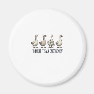Grappige Gans Noodstop Vintage Shirt Ontwerp_1 Magneet