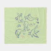 Grappige Gans Patroon Fleece Deken (Voorkant (Horizontaal))