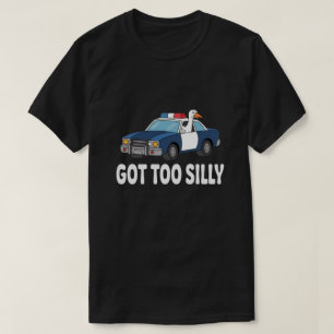 Grappige Gans Politieauto Ontwerp – Te Belachelijk T-shirt