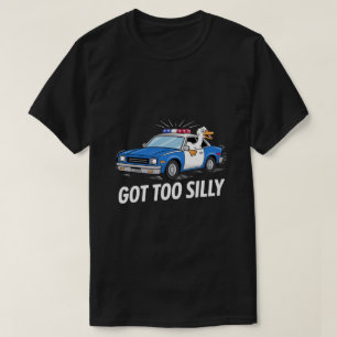 Grappige Gans Politieauto Ontwerp – Te Belachelijk T-shirt