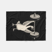 Grappige Gans Spier Moeder Gym Pomp Hoes Gewichten Fleece Deken (Voorkant (Horizontaal))
