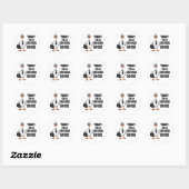 Grappige Gans Sticker – “Vandaag ben ik een Serieu (Vel)