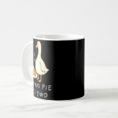 Grappige Gans Thanksgiving Koppels Zwangerschapsaa Koffiemok (Voorkant links)