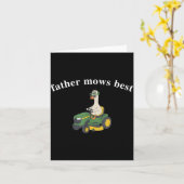 Grappige Gans Vaderdag Papa Lawn Dad Kaart (Gele Bloem)