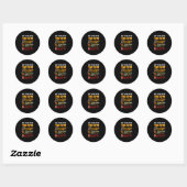 Grappige Gans Vanwege Inflatie Dit Is Mijn Hallowe Ronde Sticker (Vel)