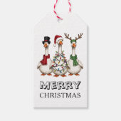 Grappige ganzen kerstvakantie cadeaulabel (Voorkant)