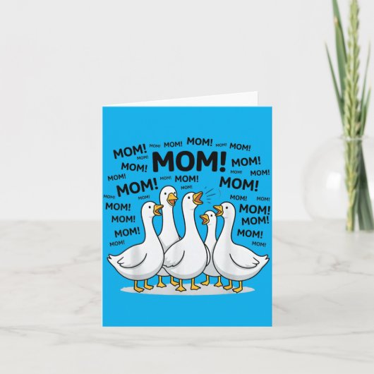 Grappige Ganzen Moeder Moeder Oceaan Leven Moederd Kaart (Voorkant)