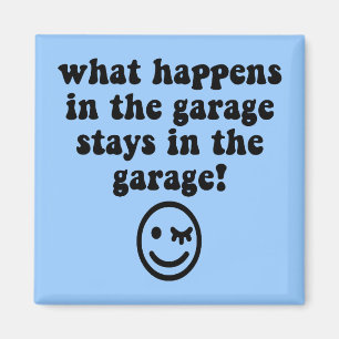 Grappige garage magneet