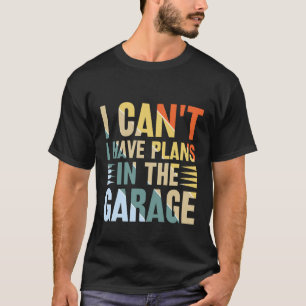 Grappige garage plant woordkunst t-shirt