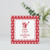 Grappige Gardener's Retirement Party Uitnodigingen (Staand voorkant)