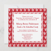 Grappige Gardener's Retirement Party Uitnodigingen (Achterkant)