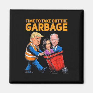 Grappige Garge Voor Trump 2024 - Tijd om de uit te Magneet